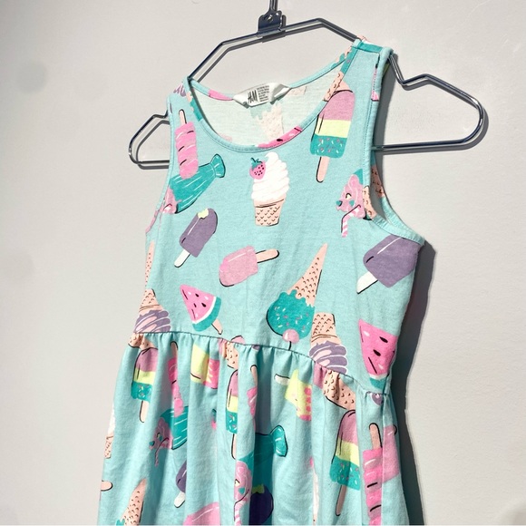 ๐๏ธ4 for 20$ / H&M Fit & Flare Stretch Summer Dress / 8-10 - Picture 4 of 9